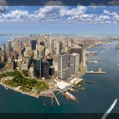 Lower Manhattan NYC Aerial